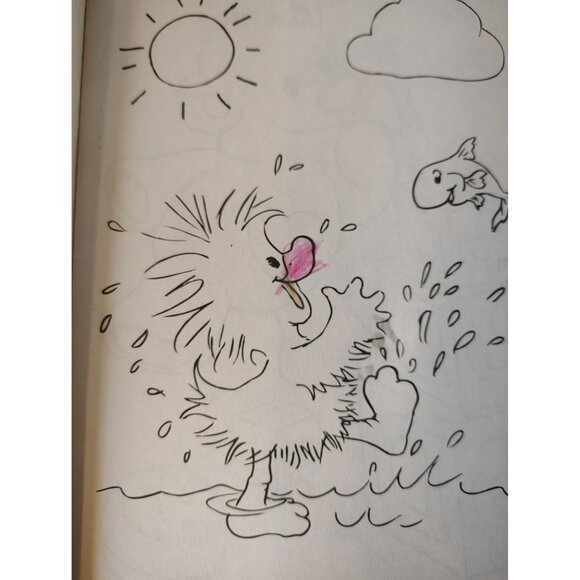 Set of 2 Little Suzy's Zoo Coloring Books Make a Splash 2010 Kids Learning READ - Picture 3 of 7